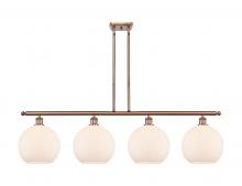 Innovations Lighting 516-4I-AC-G121-10 - Athens - 4 Light - 48 inch - Antique Copper - Stem Hung - Island Light