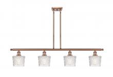 Innovations Lighting 516-4I-AC-G402 - Niagara - 4 Light - 48 inch - Antique Copper - Cord hung - Island Light