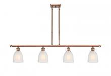  516-4I-AC-G441-LED - Brookfield - 4 Light - 48 inch - Antique Copper - Cord hung - Island Light