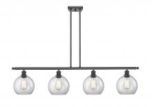 Innovations Lighting 516-4I-BK-G122-LED - Athens - 4 Light - 48 inch - Matte Black - Cord hung - Island Light