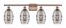 Innovations Lighting 516-4W-AC-G557-6SM - Vaz - 4 Light - 36 inch - Antique Copper - Bath Vanity Light