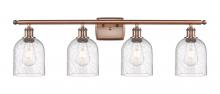 Innovations Lighting 516-4W-AC-G558-6SDY - Bella - 4 Light - 36 inch - Antique Copper - Bath Vanity Light