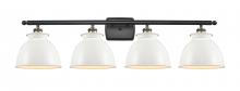 Innovations Lighting 516-4W-BAB-M14-W - Adirondack - 4 Light - 38 inch - Black Antique Brass - Bath Vanity Light