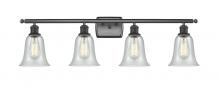 Innovations Lighting 516-4W-BK-G2812 - Hanover - 4 Light - 36 inch - Matte Black - Bath Vanity Light