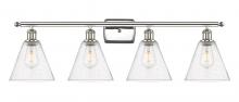  516-4W-PN-GBC-84 - Berkshire - 4 Light - 38 inch - Polished Nickel - Bath Vanity Light