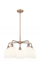 Innovations Lighting 516-5CR-AC-G558-6GWH - Bella - 5 Light - 24 inch - Antique Copper - Chandelier