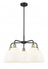 Innovations Lighting 516-5CR-BAB-GBD-91 - Bristol - 5 Light - 27 inch - Black Antique Brass - Chandelier