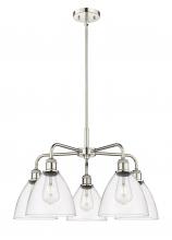 Innovations Lighting 516-5CR-PN-GBD-752 - Bristol - 5 Light - 26 inch - Polished Nickel - Chandelier