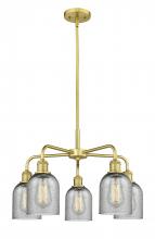 Innovations Lighting 516-5CR-SG-G257 - Caledonia - 5 Light - 23 inch - Satin Gold - Chandelier