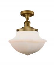 Innovations Lighting 517-1CH-BB-G541 - Oxford - 1 Light - 12 inch - Brushed Brass - Semi-Flush Mount