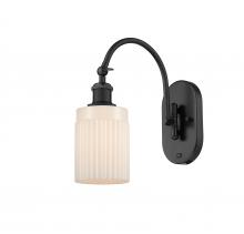 Innovations Lighting 518-1W-BK-G341 - Hadley - 1 Light - 5 inch - Matte Black - Sconce