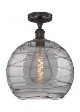 Innovations Lighting 616-1F-OB-G1213-14SM - Athens Deco Swirl - 1 Light - 14 inch - Oil Rubbed Bronze - Semi-Flush Mount