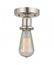 Innovations Lighting 616-1F-SN - Bare Bulb - 1 Light - 2 inch - Brushed Satin Nickel - Semi-Flush Mount