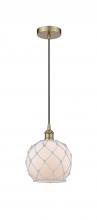 Innovations Lighting 616-1P-AB-G121-8RW - Edison - 1 Light - 8 inch - Antique Brass - Mini Pendant