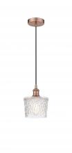 Innovations Lighting 616-1P-AC-G402 - Niagara - 1 Light - 7 inch - Antique Copper - Cord hung - Mini Pendant