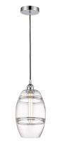 Innovations Lighting 616-1P-PC-G557-8CL - Vaz - 1 Light - 8 inch - Polished Chrome - Cord hung - Mini Pendant