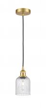 Innovations Lighting 616-1P-SG-G559-5SDY - Bridal Veil - 1 Light - 5 inch - Satin Gold - Cord hung - Mini Pendant