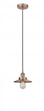  616-1PH-AC-M3-AC - Edison - 1 Light - 8 inch - Antique Copper - Mini Pendant