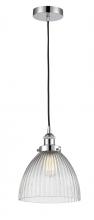 Innovations Lighting 616-1PH-PC-G222 - Seneca Falls - 1 Light - 10 inch - Polished Chrome - Cord hung - Mini Pendant