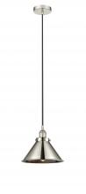  616-1PH-PN-M10-PN - Edison - 1 Light - 10 inch - Polished Nickel - Mini Pendant