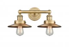 Innovations Lighting 616-2W-BB-M4-BB - Edison - 2 Light - 17 inch - Brushed Brass - Bath Vanity Light