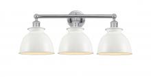 Innovations Lighting 616-3W-PC-M14-W - Adirondack - 3 Light - 26 inch - Polished Chrome - Bath Vanity Light