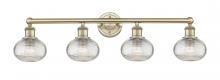 Innovations Lighting 616-4W-AB-G555-6CL - Ithaca - 4 Light - 33 inch - Antique Brass - Bath Vanity Light