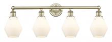  616-4W-AB-G651-6 - Cindyrella - 4 Light - 33 inch - Antique Brass - Bath Vanity Light