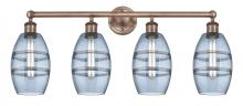 Innovations Lighting 616-4W-AC-G557-6BL - Vaz - 4 Light - 33 inch - Antique Copper - Bath Vanity Light