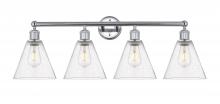  616-4W-PC-GBC-84 - Berkshire - 4 Light - 35 inch - Polished Chrome - Bath Vanity Light