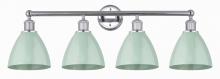 Innovations Lighting 616-4W-PC-MBD-75-SF - Plymouth - 4 Light - 35 inch - Polished Chrome - Bath Vanity Light