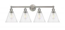  616-4W-SN-GBC-84 - Berkshire - 4 Light - 35 inch - Satin Nickel - Bath Vanity Light