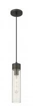  617-1P-BK-G617-11SDY - Boreas - 1 Light - 3 inch - Matte Black - Cord Hung - Mini Pendant