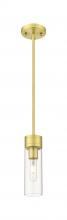 Innovations Lighting 617-1S-SG-G617-8CL - Boreas - 1 Light - 3 inch - Satin Gold - Stem Hung - Mini Pendant