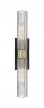  617-2W-BAB-G617-11SCL - Boreas - 2 Light - 24 inch - Black Antique Brass - Bath Vanity Light