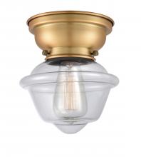 Innovations Lighting 623-1F-BB-G532 - Oxford - 1 Light - 8 inch - Brushed Brass - Flush Mount