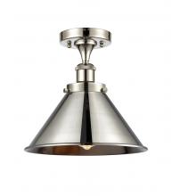 Innovations Lighting 916-1C-PN-M10-PN - Briarcliff - 1 Light - 10 inch - Polished Nickel - Semi-Flush Mount