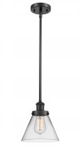  916-1S-BK-G42-LED - Cone - 1 Light - 8 inch - Matte Black - Mini Pendant