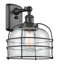 Innovations Lighting 916-1W-BK-G72-CE - Bell Cage - 1 Light - 8 inch - Matte Black - Sconce