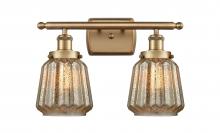 Innovations Lighting 916-2W-BB-G146 - Chatham - 2 Light - 16 inch - Brushed Brass - Bath Vanity Light