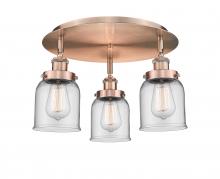 Innovations Lighting 916-3C-AC-G52 - Edison - 3 Light - 17 inch - Antique Copper - Flush Mount