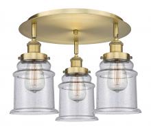 Innovations Lighting 916-3C-BB-G184 - Whitney - 3 Light - 18 inch - Brushed Brass - Flush Mount