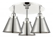 Innovations Lighting 916-3C-PN-M13-PN - Appalachian - 3 Light - 20 inch - Polished Nickel - Flush Mount