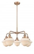 Innovations Lighting 916-5CR-AC-G531 - Oxford - 5 Light - 26 inch - Antique Copper - Chandelier