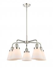 Innovations Lighting 916-5CR-PN-G61 - Cone - 5 Light - 25 inch - Polished Nickel - Chandelier