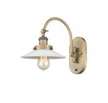 Innovations Lighting 918-1W-BB-G1 - Halophane - 1 Light - 9 inch - Brushed Brass - Sconce