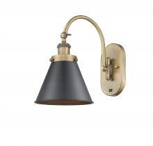 Innovations Lighting 918-1W-BB-M13-BK - Appalachian - 1 Light - 8 inch - Brushed Brass - Sconce