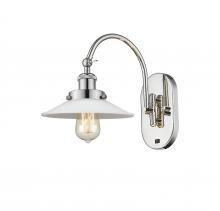 Innovations Lighting 918-1W-PN-G1 - Halophane - 1 Light - 9 inch - Polished Nickel - Sconce