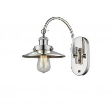 Innovations Lighting 918-1W-PN-M1 - Railroad - 1 Light - 8 inch - Polished Nickel - Sconce