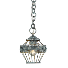 Golden 7856-M1L VP - Ferris Mini Pendant in Blue Verde Patina